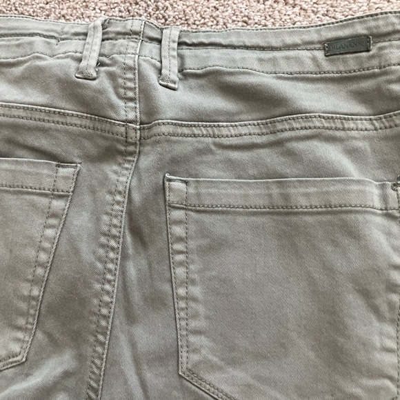 BLANKNYC The Reade Crop Green Crop Skinny Mid Rise Cargo Pants Size 27 - Picture 5 of 11